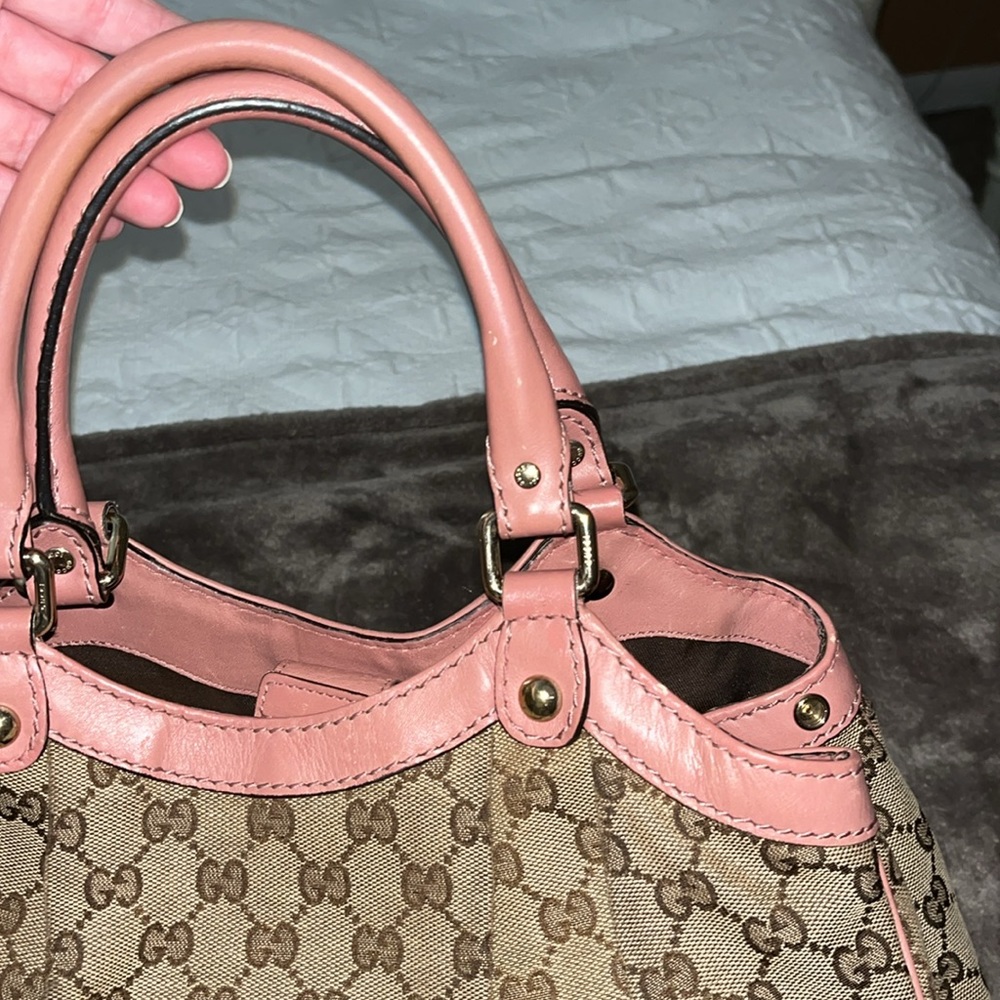 Vintage Gucci Medium GG Canvas Sukey Tote - Picture 6 of 12